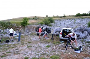 Astrofotogragi slažu opremu Snimio: Marko Šimac